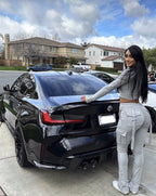 Women'S Casual Tight Sportswear - Multi-Pocket, Coat and Cap Suit Pants