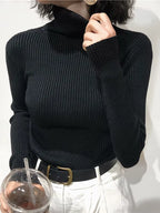 Turtleneck Sweater Womens 2025 Autumn Winter Tops Korean Slim Women Pullover Jumper Knitted Sweater Pull Femme Hiver Truien