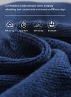 Eytino Women’s Hooded Knit Cardigan Sweater Coat – Button Down, Long Sleeve, Pockets, Loose Fit